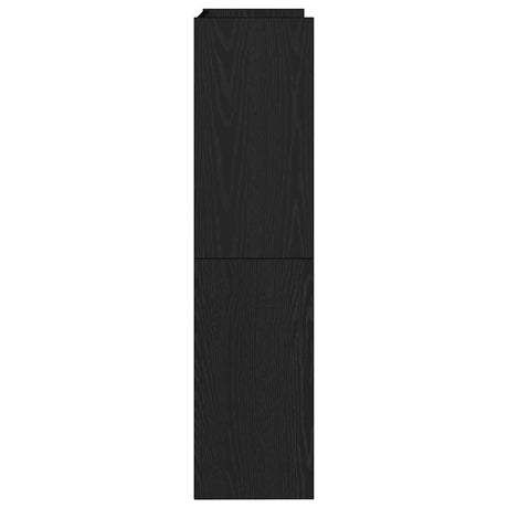 Schoenenrek 60x25x100 cm bewerkt hout zwart - AllerleiShop