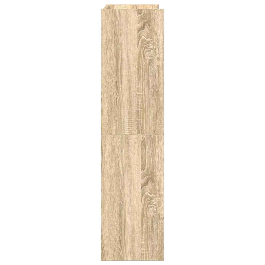 Schoenenrek 60x25x100 cm bewerkt hout sonoma eikenkleurig - AllerleiShop