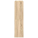 Schoenenrek 60x25x100 cm bewerkt hout sonoma eikenkleurig - AllerleiShop