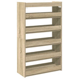 Schoenenrek 60x25x100 cm bewerkt hout sonoma eikenkleurig - AllerleiShop