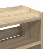 Schoenenrek 60x25x100 cm bewerkt hout sonoma eikenkleurig - AllerleiShop