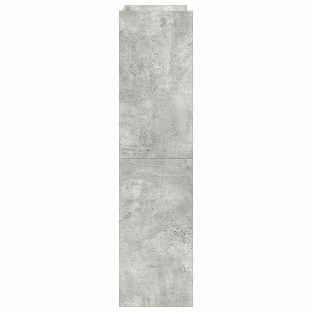 Schoenenrek 60x25x100 cm bewerkt hout betongrijs - AllerleiShop