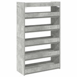 Schoenenrek 60x25x100 cm bewerkt hout betongrijs - AllerleiShop