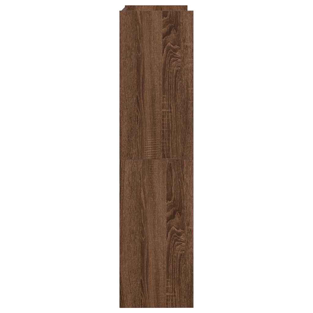 Schoenenrek 60x25x100 cm bewerkt hout bruin eikenkleur - AllerleiShop