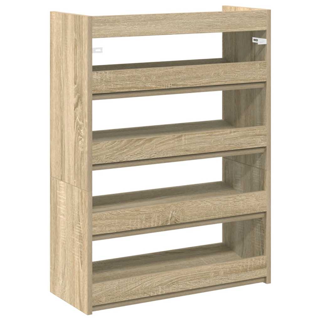 Schoenenrek 80x25x61,5 cm bewerkt hout sonoma eikenkleurig - AllerleiShop