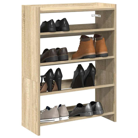 Schoenenrek 80x25x61,5 cm bewerkt hout sonoma eikenkleurig - AllerleiShop