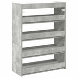 Schoenenrek 80x25x61,5 cm bewerkt hout betongrijs - AllerleiShop