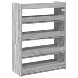 Schoenenrek 80x25x61,5 cm bewerkt hout grijs sonoma eikenkleur - AllerleiShop