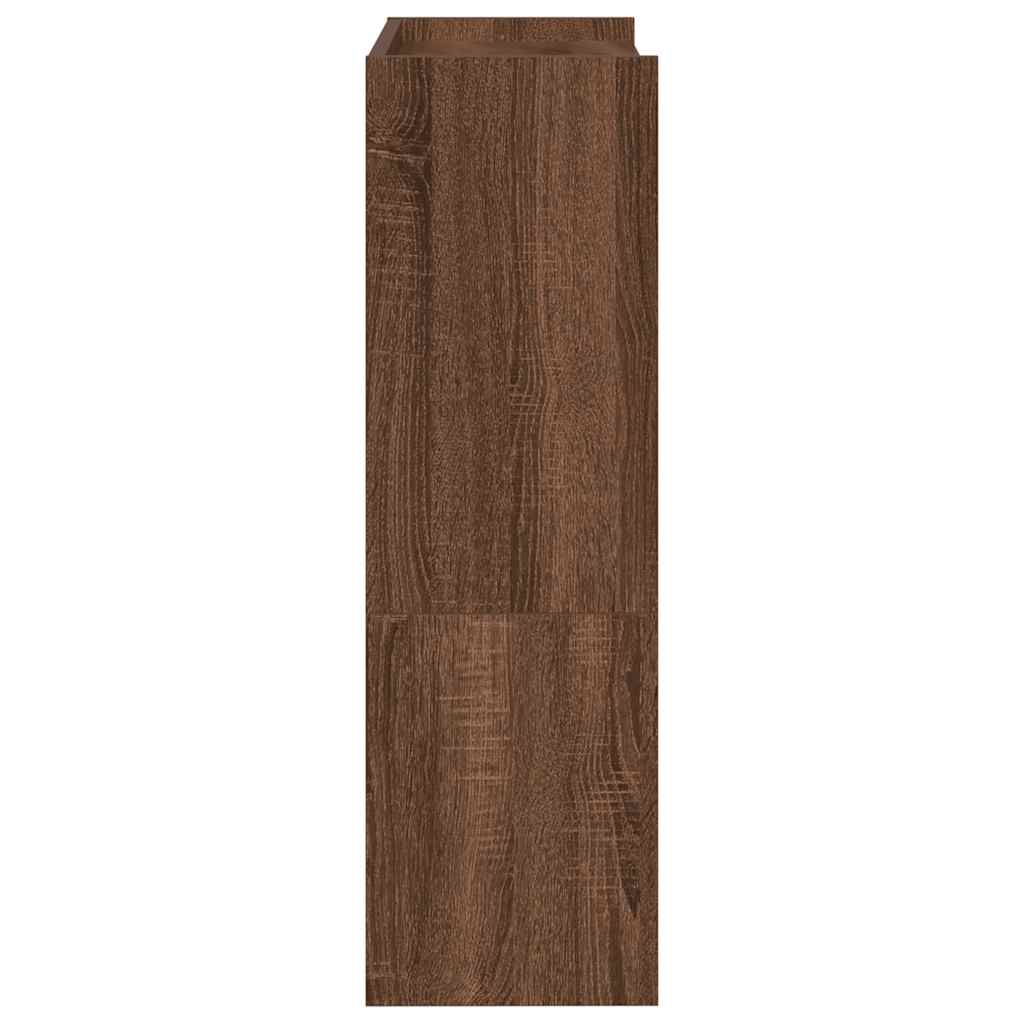 Schoenenrek 80x25x61,5 cm bewerkt hout bruin eikenkleur - AllerleiShop