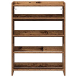 Schoenenrek 80x25x61,5 cm bewerkt hout oud houtkleurig - AllerleiShop