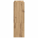 Schoenenrek 80x25x61,5 cm bewerkt hout artisanaal eikenkleur - AllerleiShop