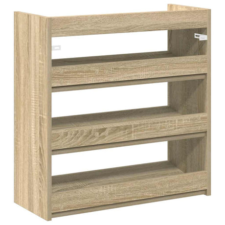 Schoenenrek 60x25x62 cm bewerkt hout sonoma eikenkleurig - AllerleiShop