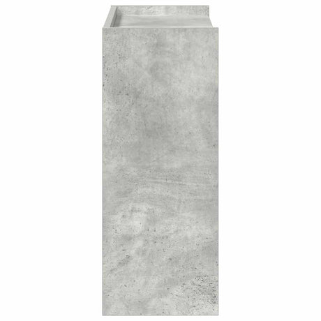 Schoenenrek 60x25x62 cm bewerkt hout betongrijs - AllerleiShop