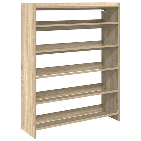 Schoenenrek 80x25x100 cm bewerkt hout sonoma eikenkleurig - AllerleiShop