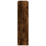 Schoenenrek 80x25x100 cm bewerkt hout gerookt eikenkleurig - AllerleiShop