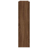 Schoenenrek 80x25x100 cm bewerkt hout bruin eikenkleur - AllerleiShop