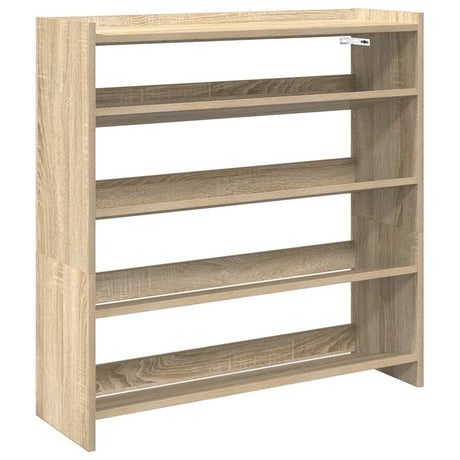 Schoenenrek 80x25x81 cm bewerkt hout sonoma eikenkleurig - AllerleiShop