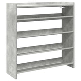 Schoenenrek 80x25x81 cm bewerkt hout betongrijs - AllerleiShop