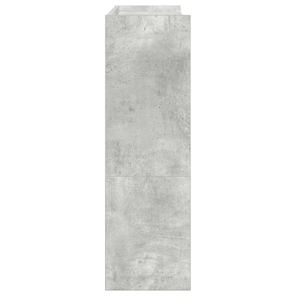 Schoenenrek 80x25x81 cm bewerkt hout betongrijs - AllerleiShop