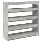 Schoenenrek 80x25x81 cm bewerkt hout betongrijs - AllerleiShop