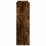 Schoenenrek 80x25x81 cm bewerkt hout gerookt eikenkleurig - AllerleiShop