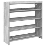 Schoenenrek 80x25x81 cm bewerkt hout grijs sonoma eikenkleur - AllerleiShop