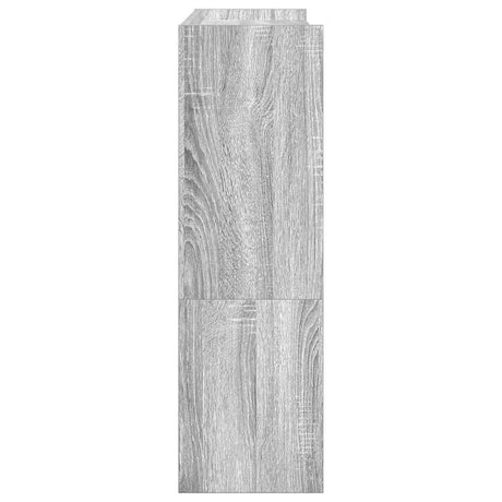 Schoenenrek 80x25x81 cm bewerkt hout grijs sonoma eikenkleur - AllerleiShop