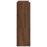 Schoenenrek 80x25x81 cm bewerkt hout bruin eikenkleur - AllerleiShop