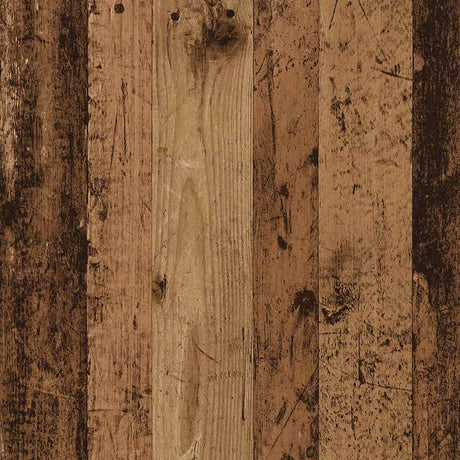 Schoenenrek 80x25x81 cm bewerkt hout oud houtkleurig - AllerleiShop