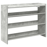 Schoenenrek 80x25x61,5 cm bewerkt hout betongrijs - AllerleiShop