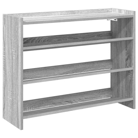 Schoenenrek 80x25x61,5 cm bewerkt hout grijs sonoma eikenkleur - AllerleiShop