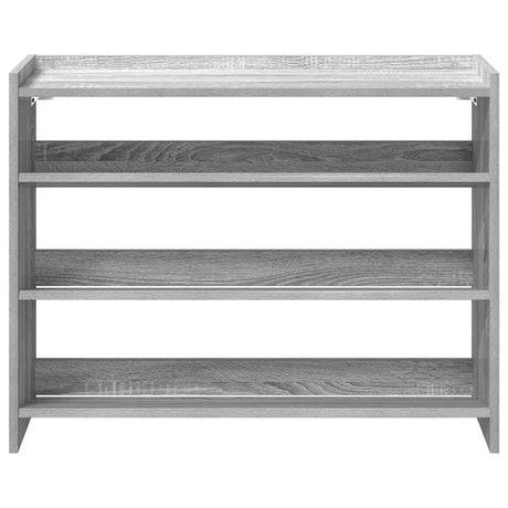 Schoenenrek 80x25x61,5 cm bewerkt hout grijs sonoma eikenkleur - AllerleiShop