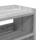 Schoenenrek 80x25x61,5 cm bewerkt hout grijs sonoma eikenkleur - AllerleiShop