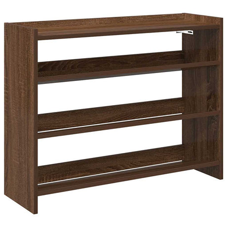 Schoenenrek 80x25x61,5 cm bewerkt hout bruin eikenkleur - AllerleiShop