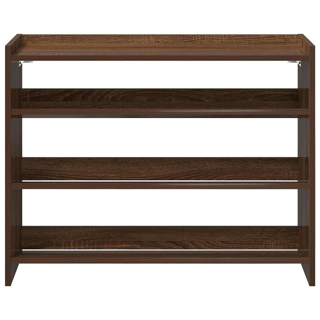 Schoenenrek 80x25x61,5 cm bewerkt hout bruin eikenkleur - AllerleiShop