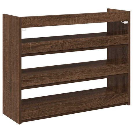 Schoenenrek 80x25x61,5 cm bewerkt hout bruin eikenkleur - AllerleiShop