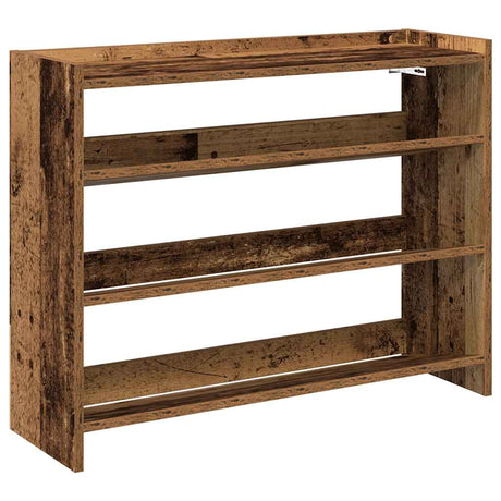 Schoenenrek 80x25x61,5 cm bewerkt hout oud houtkleurig - AllerleiShop