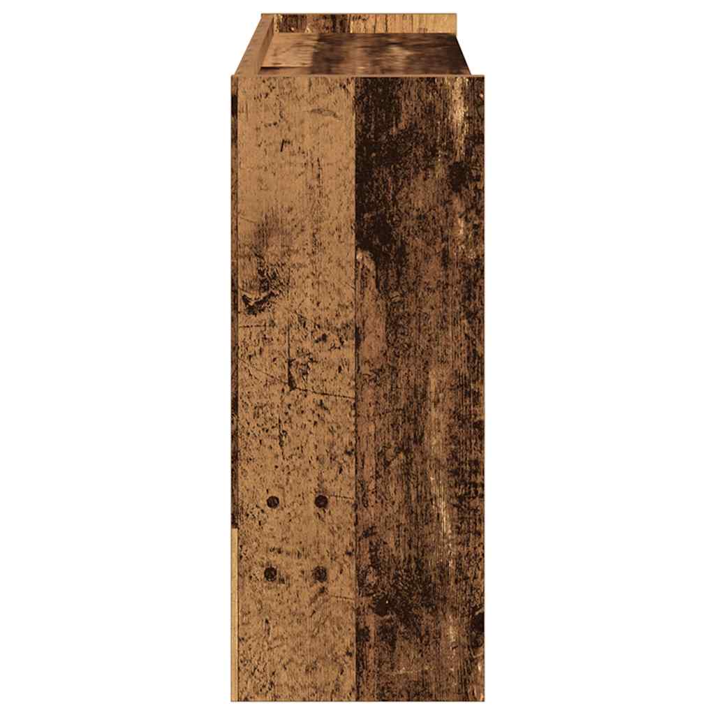 Schoenenrek 80x25x61,5 cm bewerkt hout oud houtkleurig - AllerleiShop