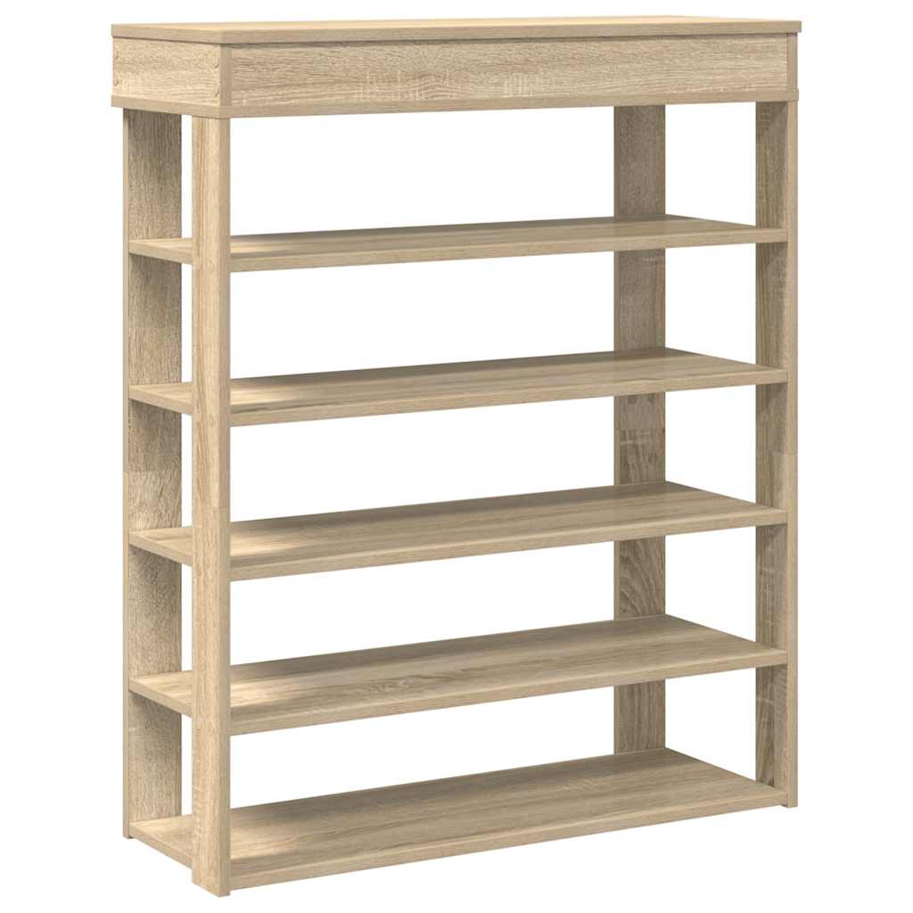 Schoenenrek 80x30x98 cm bewerkt hout sonoma eikenkleurig - AllerleiShop