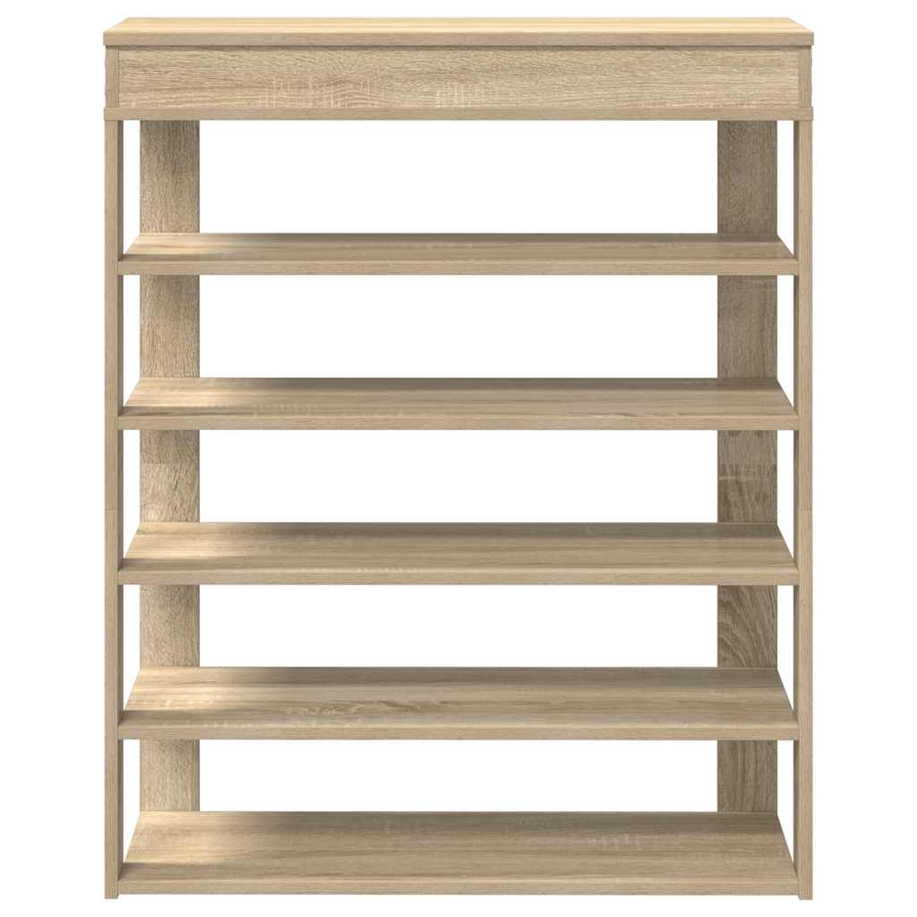 Schoenenrek 80x30x98 cm bewerkt hout sonoma eikenkleurig - AllerleiShop