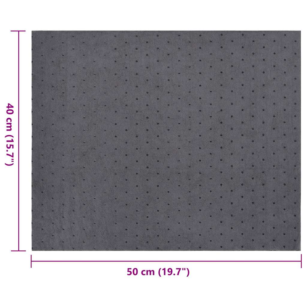 Olie-absorberende pads 25 st 40x50 cm grijs