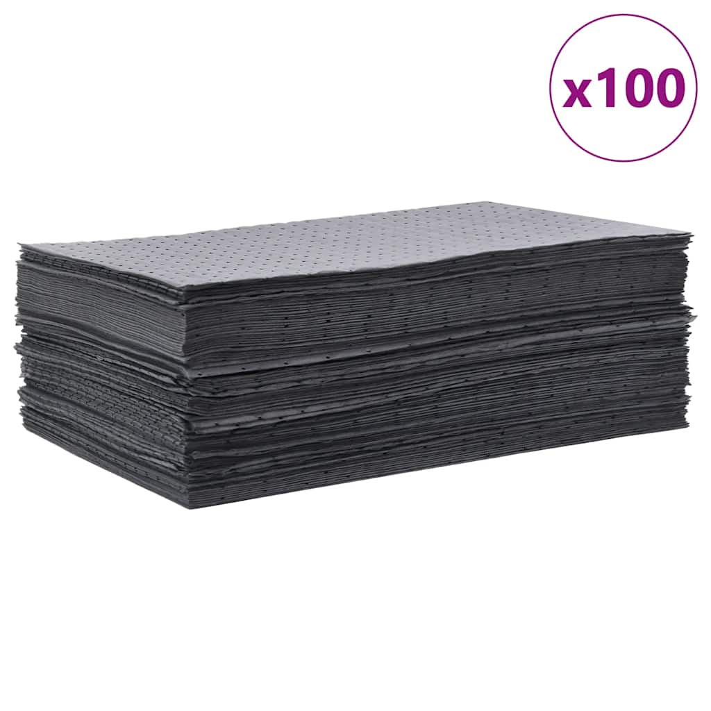 Olie-absorberende pads 100 st 40x50 cm grijs