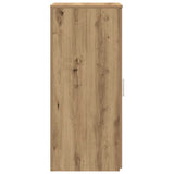 Opbergkast 40x45x103,5 cm bewerkt hout artisanaal eikenkleur