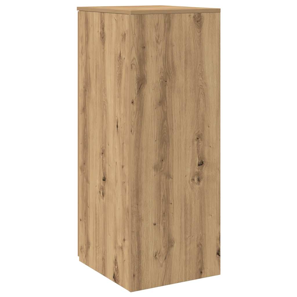 Opbergkast 40x45x103,5 cm bewerkt hout artisanaal eikenkleur