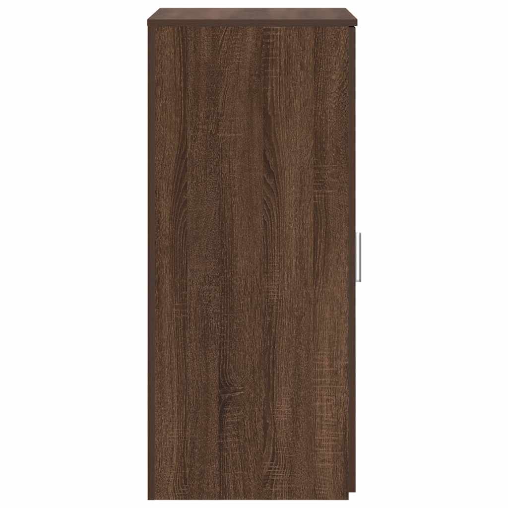 Opbergkast 50x45x103,5 cm bewerkt hout bruin eikenkleurig