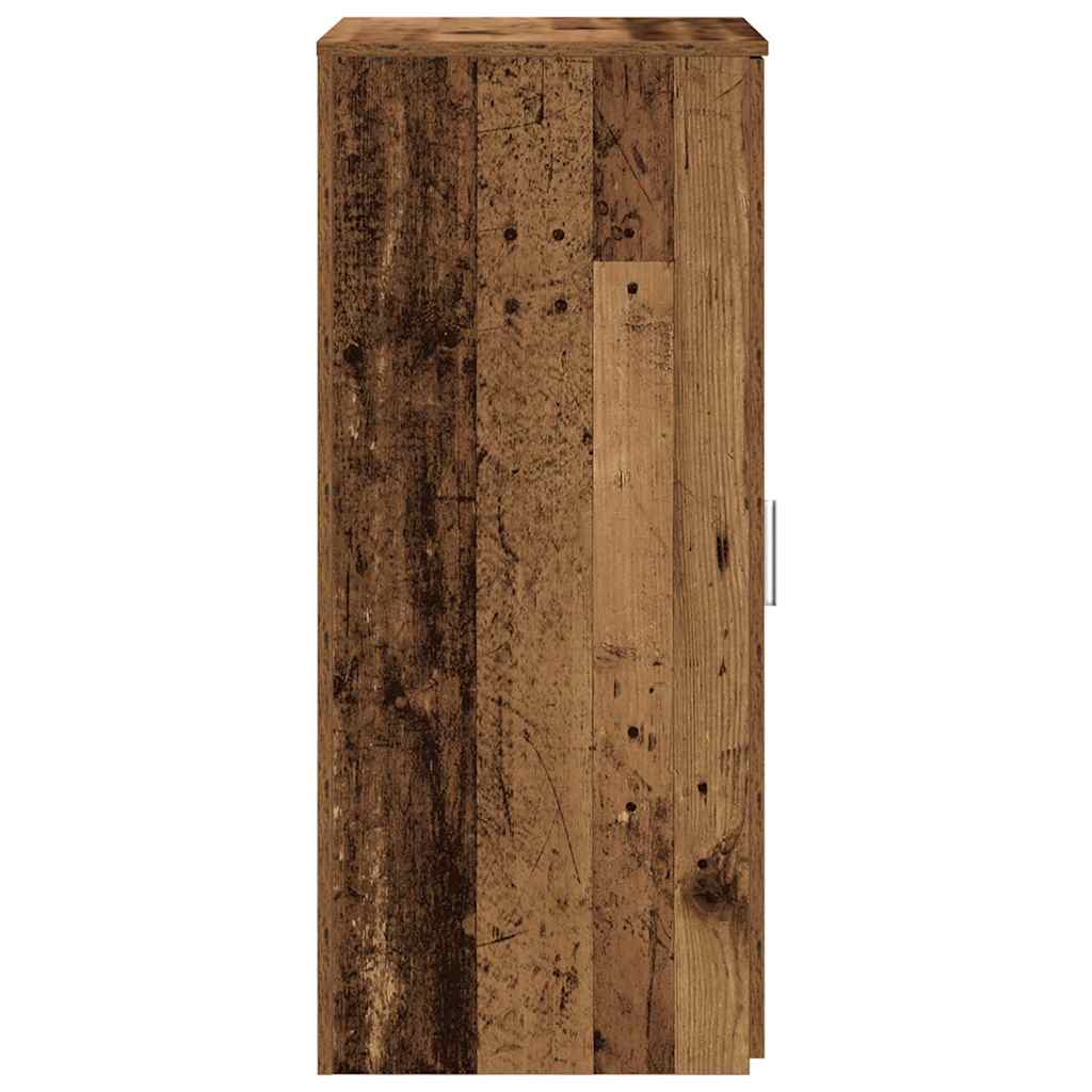 Opbergkast 50x45x103,5 cm bewerkt hout oud houtkleurig