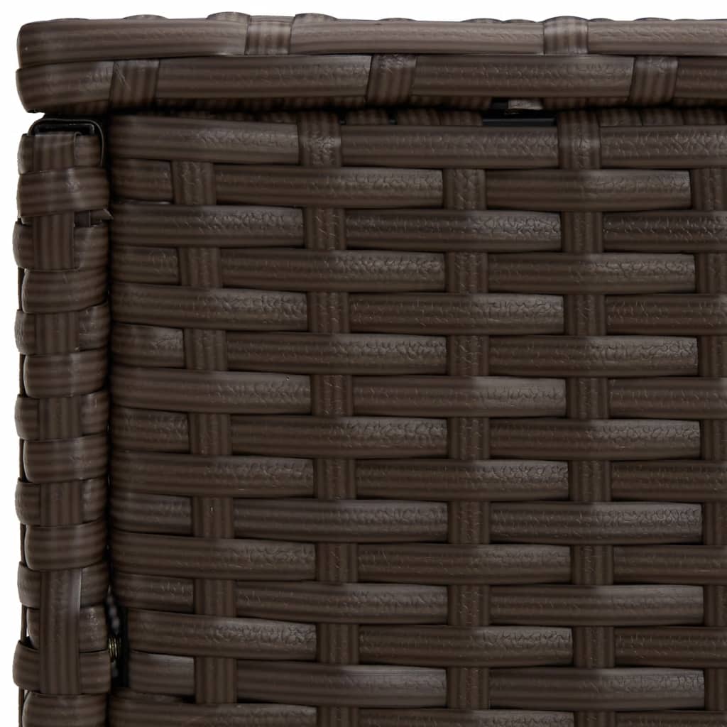 Tuinbijzettafels 3 st poly rattan bruin - AllerleiShop