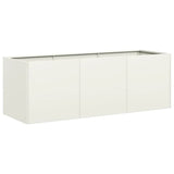 Plantenbak 120x40x40 cm koudgewalst staal wit