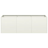 Plantenbak 120x40x40 cm koudgewalst staal wit