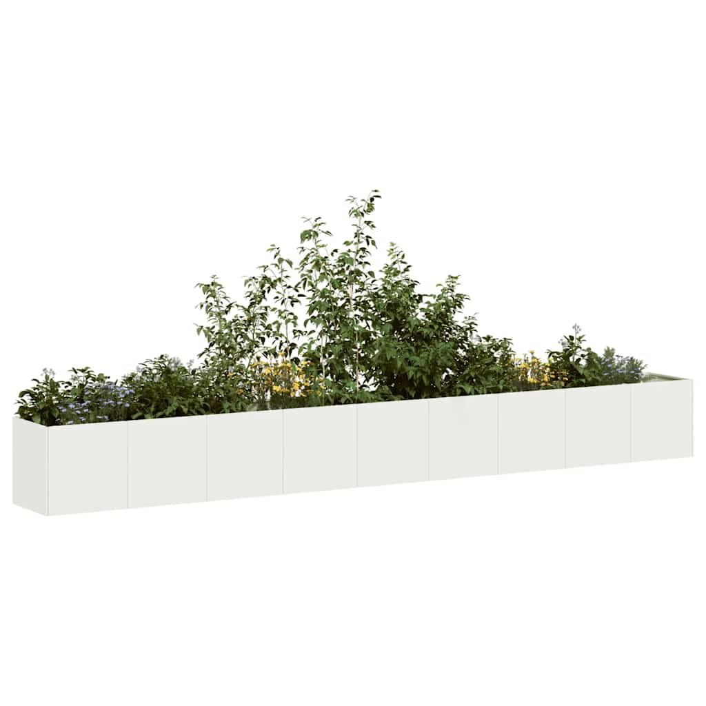 Plantenbak 360x40x40 cm koudgewalst staal wit